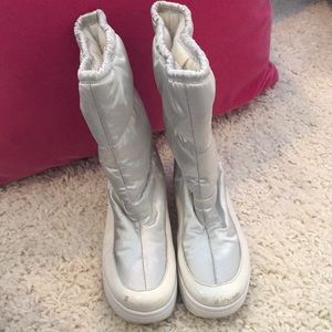 Cole Haan metallic snow boots
